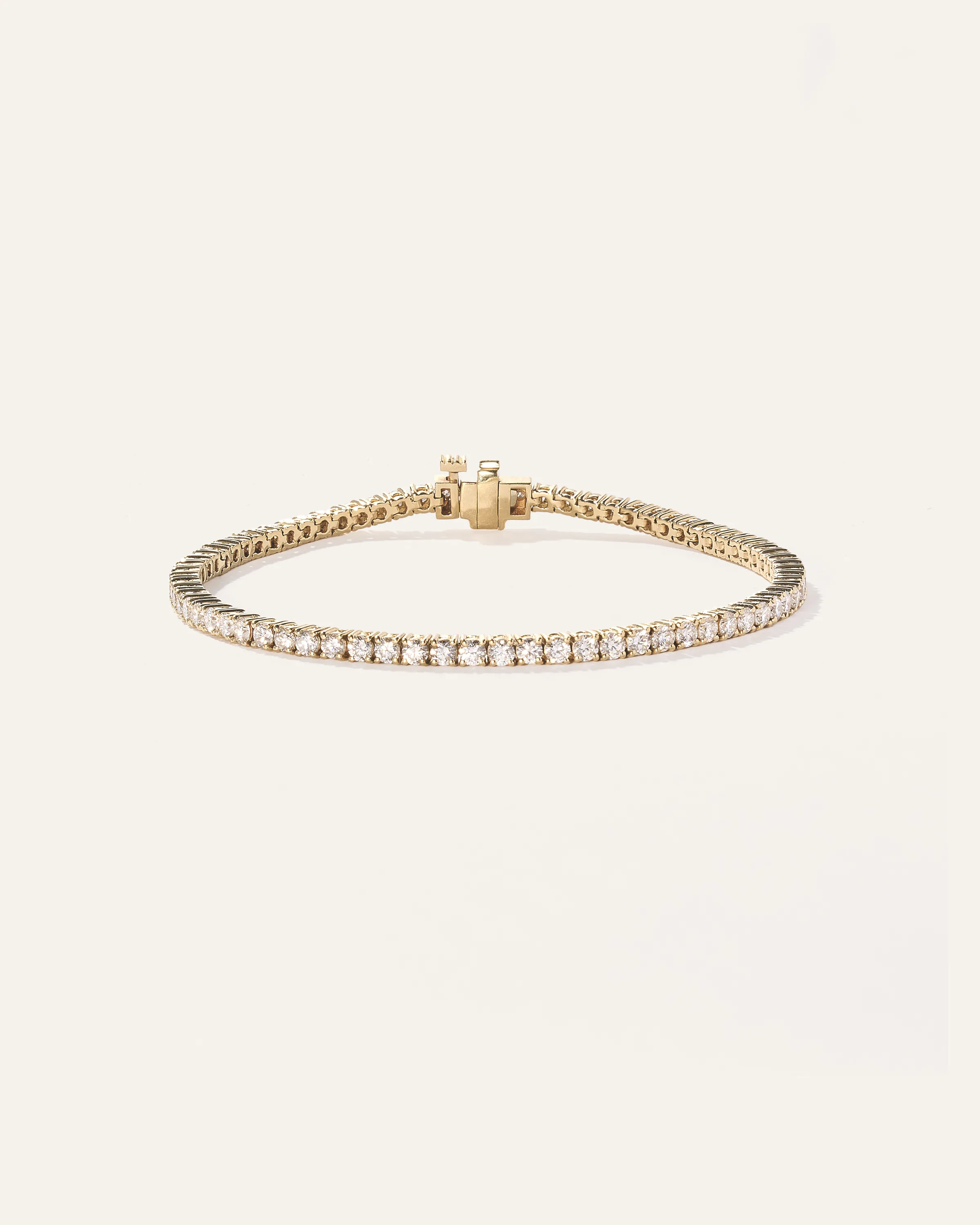 14K Gold Lab Grown Diamond Tennis Bracelet