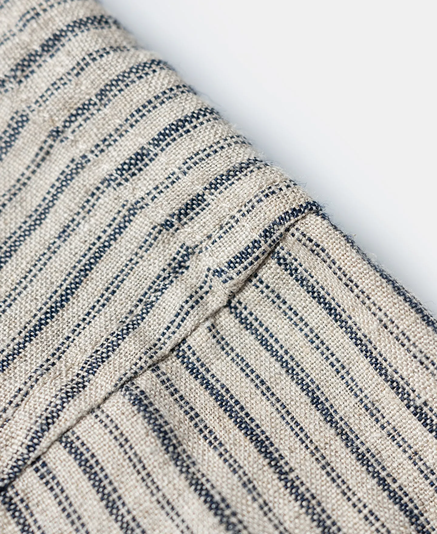 1930s Striped Linen Baseball Shirt