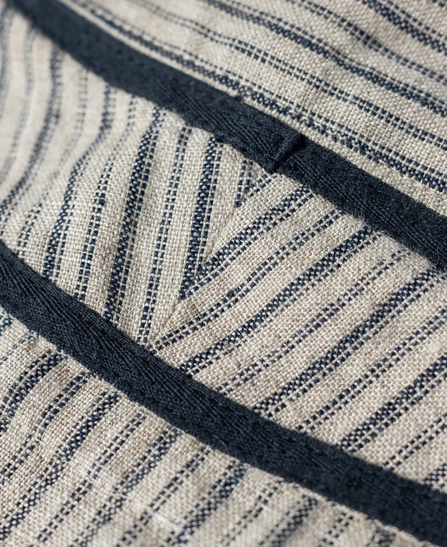 1930s Striped Linen Baseball Shirt