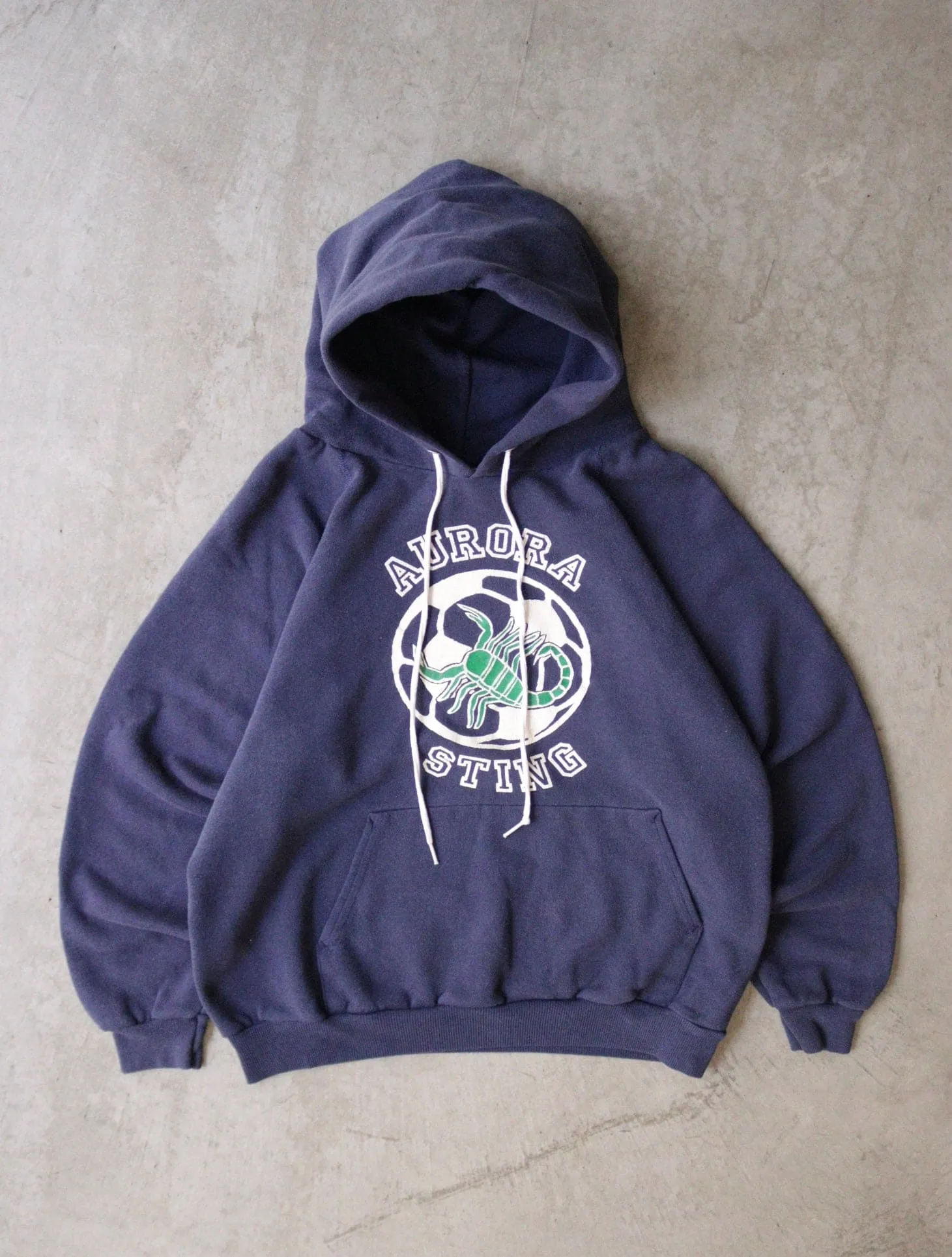 1980S AURORA STING SOCCER HOODED SWEATSHIRT