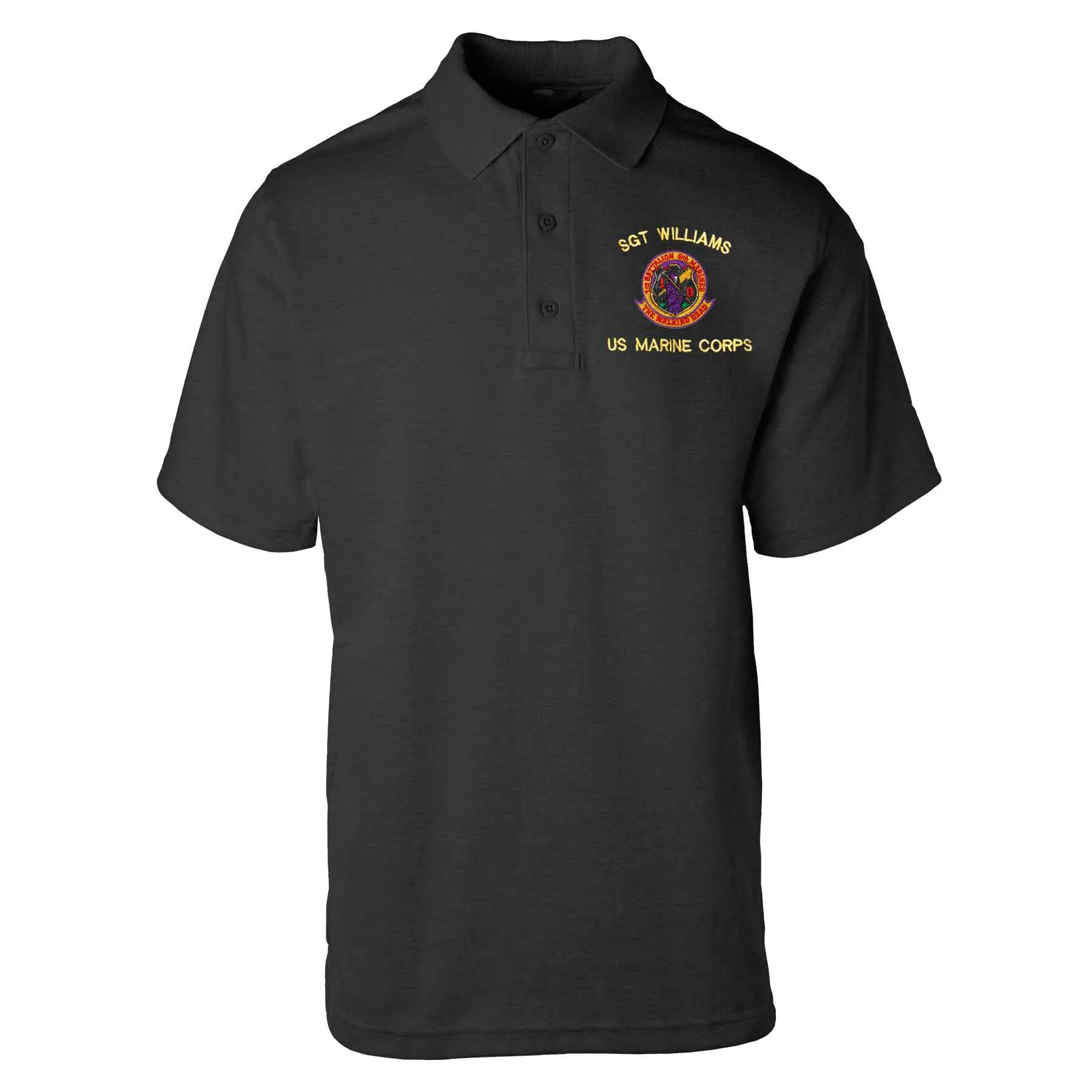 1st Battalion 9th Marines Embroidered Tru-Spec Golf Shirt