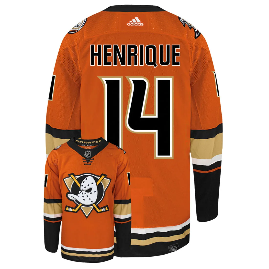 Adam Henrique Anaheim Ducks Adidas Primegreen Authentic NHL Hockey Jersey     