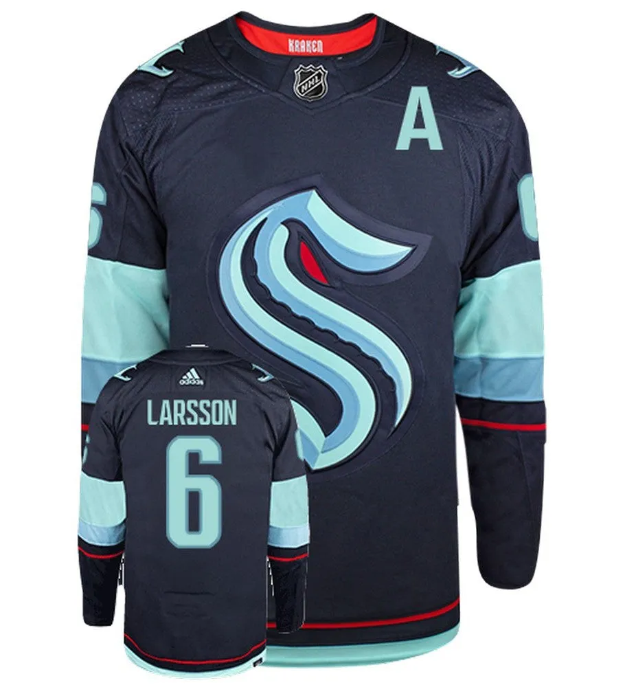 Adam Larsson Seattle Kraken Adidas Primegreen Authentic NHL Hockey Jersey     