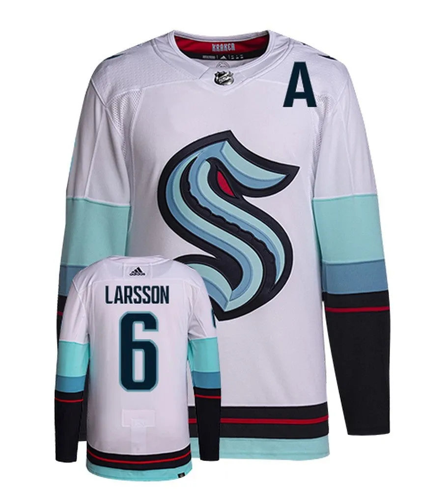 Adam Larsson Seattle Kraken Adidas Primegreen Authentic NHL Hockey Jersey     