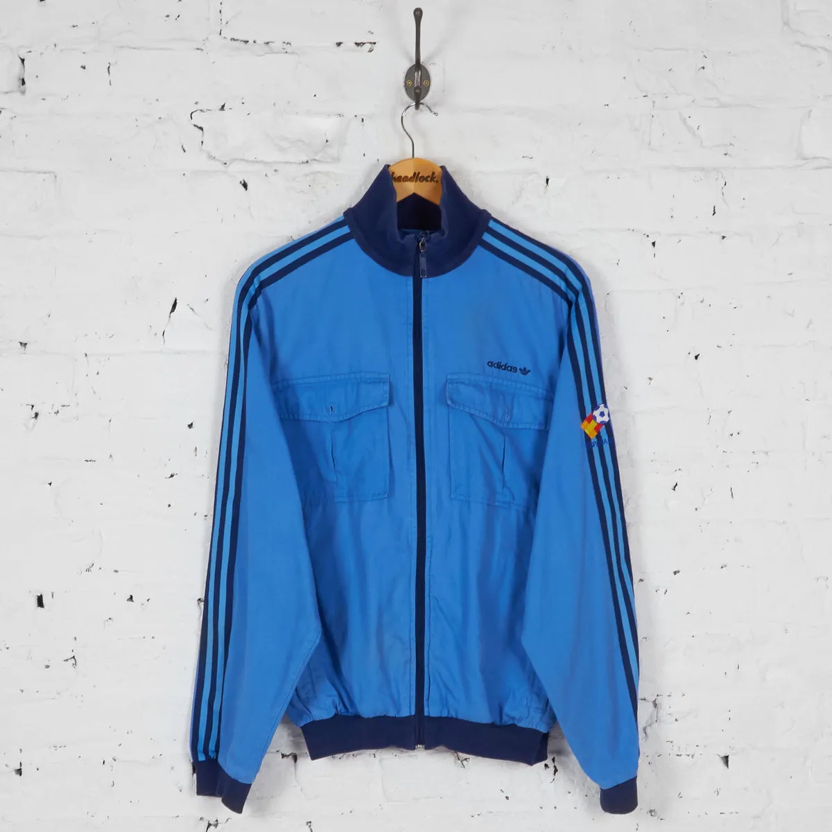 Adidas Espana Spain 82 Tracksuit Top Jacket - Blue - L