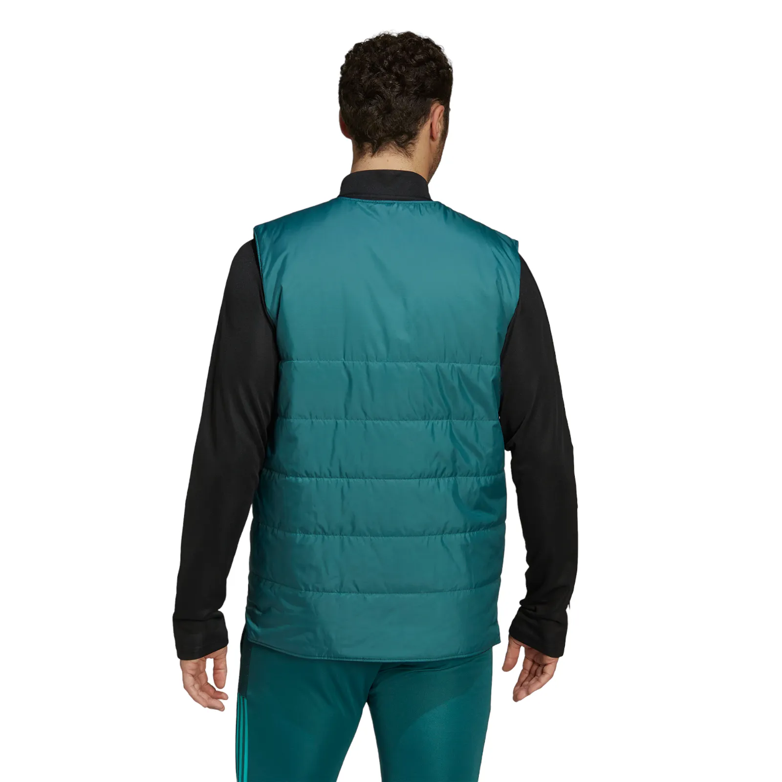 adidas Juventus Condivo 22 Reversible Padded Vest Gilet - Tech Green / Black