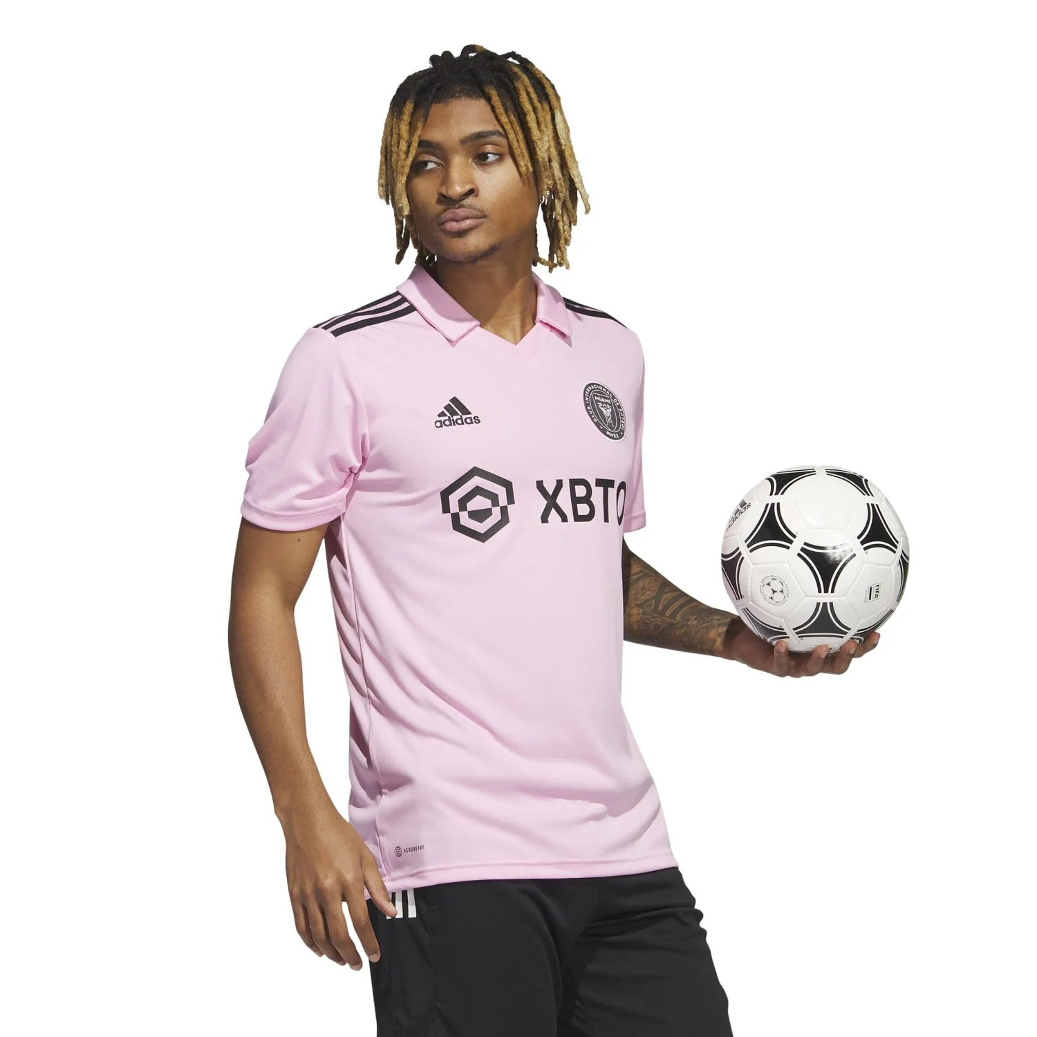 Adidas Men Inter Miami CF Home Jersey Pink Soccer Football MLS IB5027