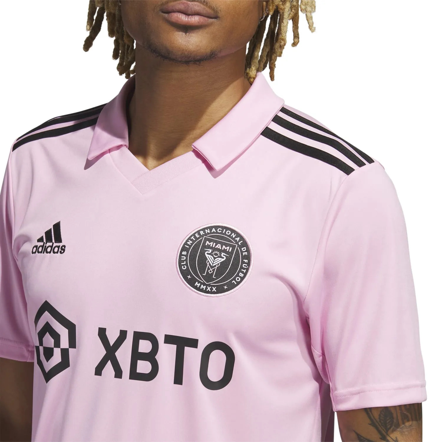 Adidas Men Inter Miami CF Home Jersey Pink Soccer Football MLS IB5027