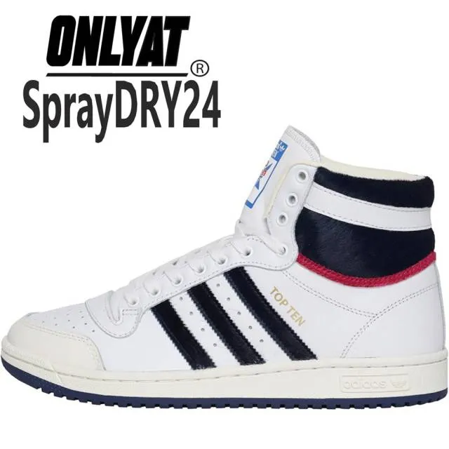 Adidas originals mens top ten trainers crystal white/tech indigo/