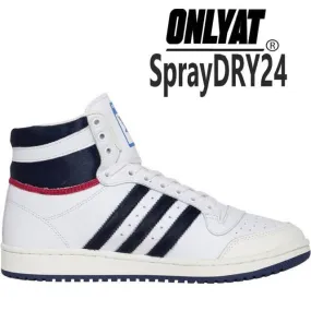 Adidas originals mens top ten trainers crystal white/tech indigo/