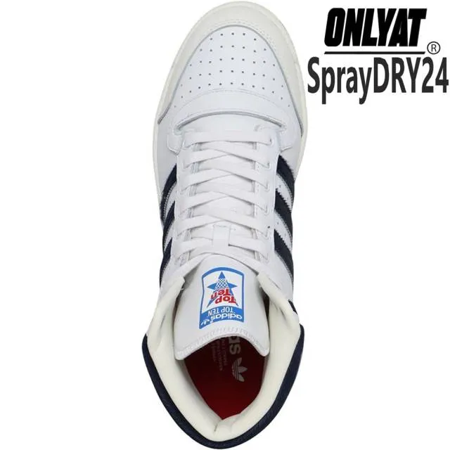 Adidas originals mens top ten trainers crystal white/tech indigo/