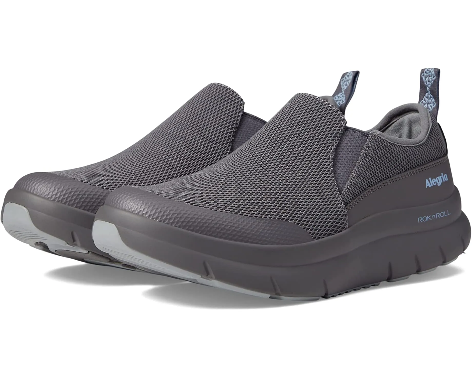 Alegria Shift Lead Mesh Slip On Rocker Tennis Shoe- Graphite