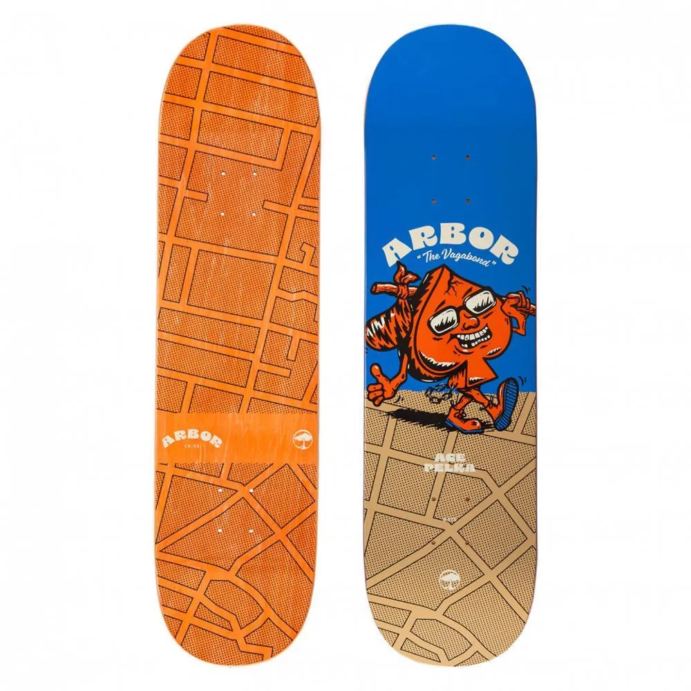 Arbor Skateboard Deck Ace Pelka 8.375 Vagabond Multi Colour 8.375