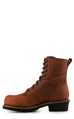 Ariat Men's Copper Shock Shield Waterproof Round Composite Toe Lace Up Logger Work Boot