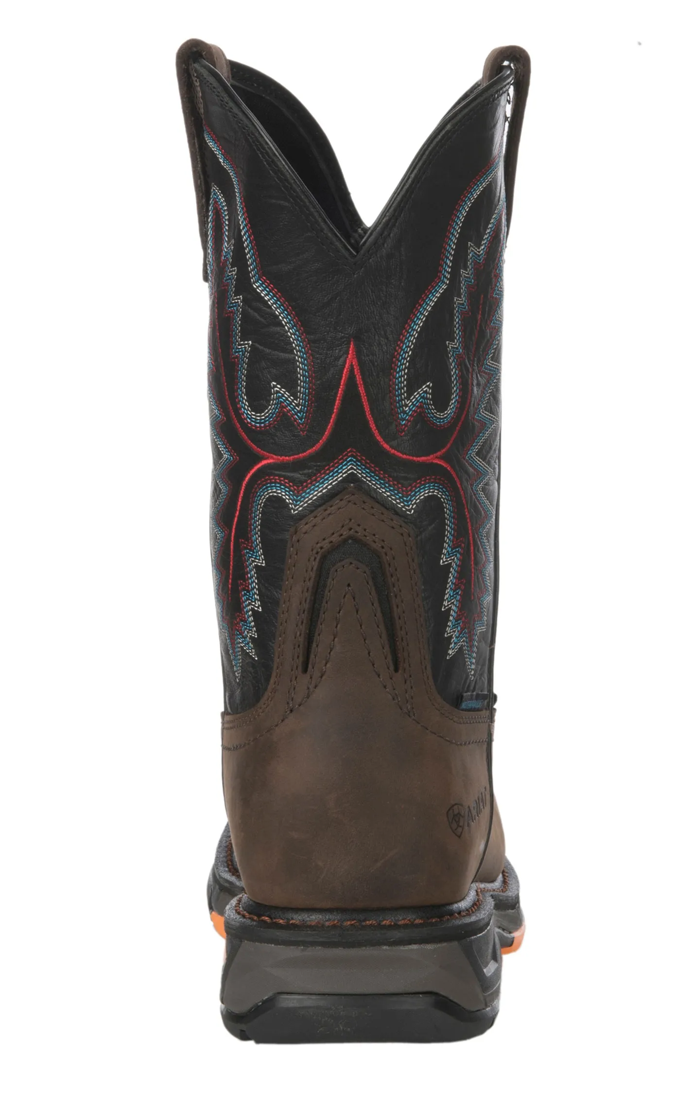 Ariat Men's WorkHog XT Oily Distressed Brown and Black Waterproof Wide Square Carbon Toe Work Boot