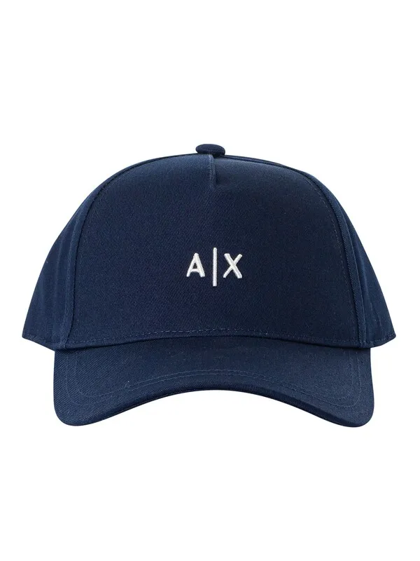 Armani Exchange Logo Baseball Cap - Navy