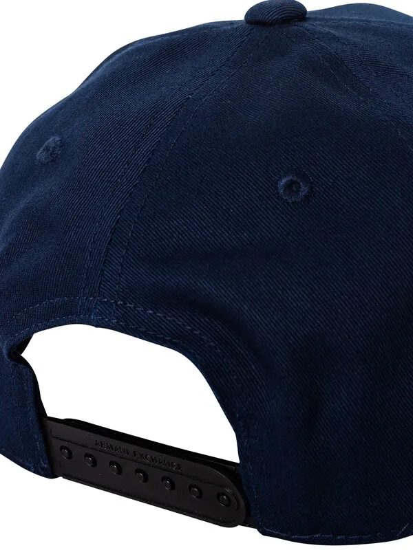 Armani Exchange Logo Baseball Cap - Navy