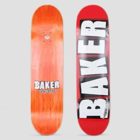 Baker 8.6 Brand Logo Skateboard Deck Red / White