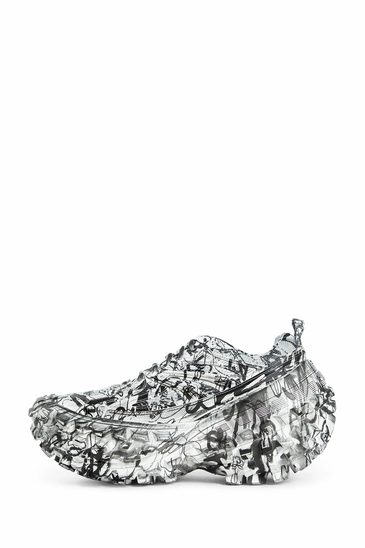 balenciaga graffiti print bouncer sneakers