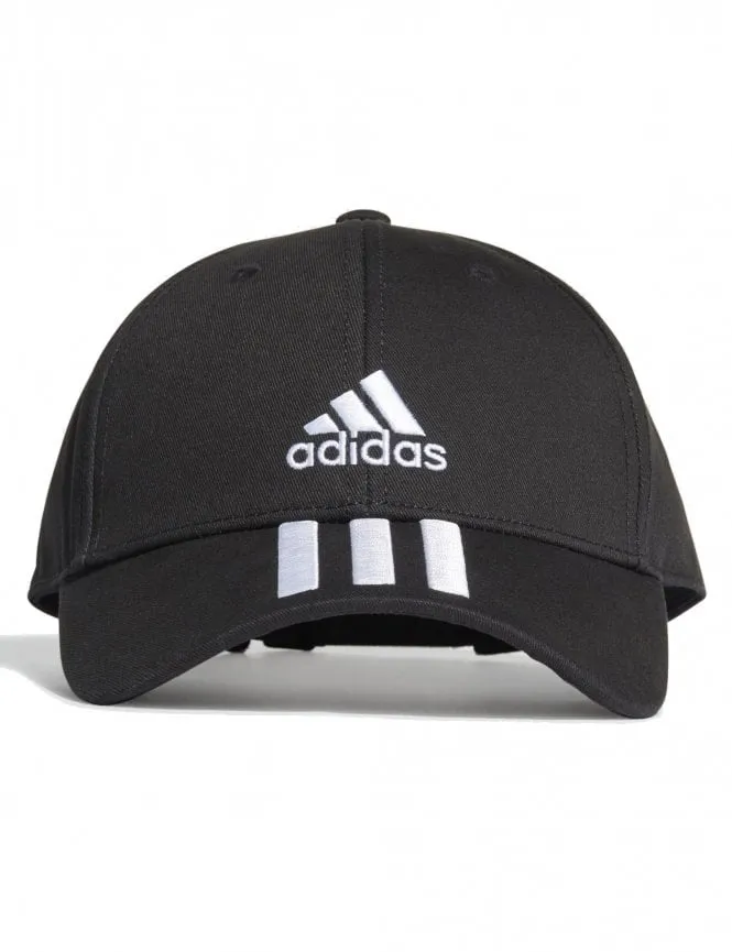 Baseball 3 Stripes Twill Cap - Black