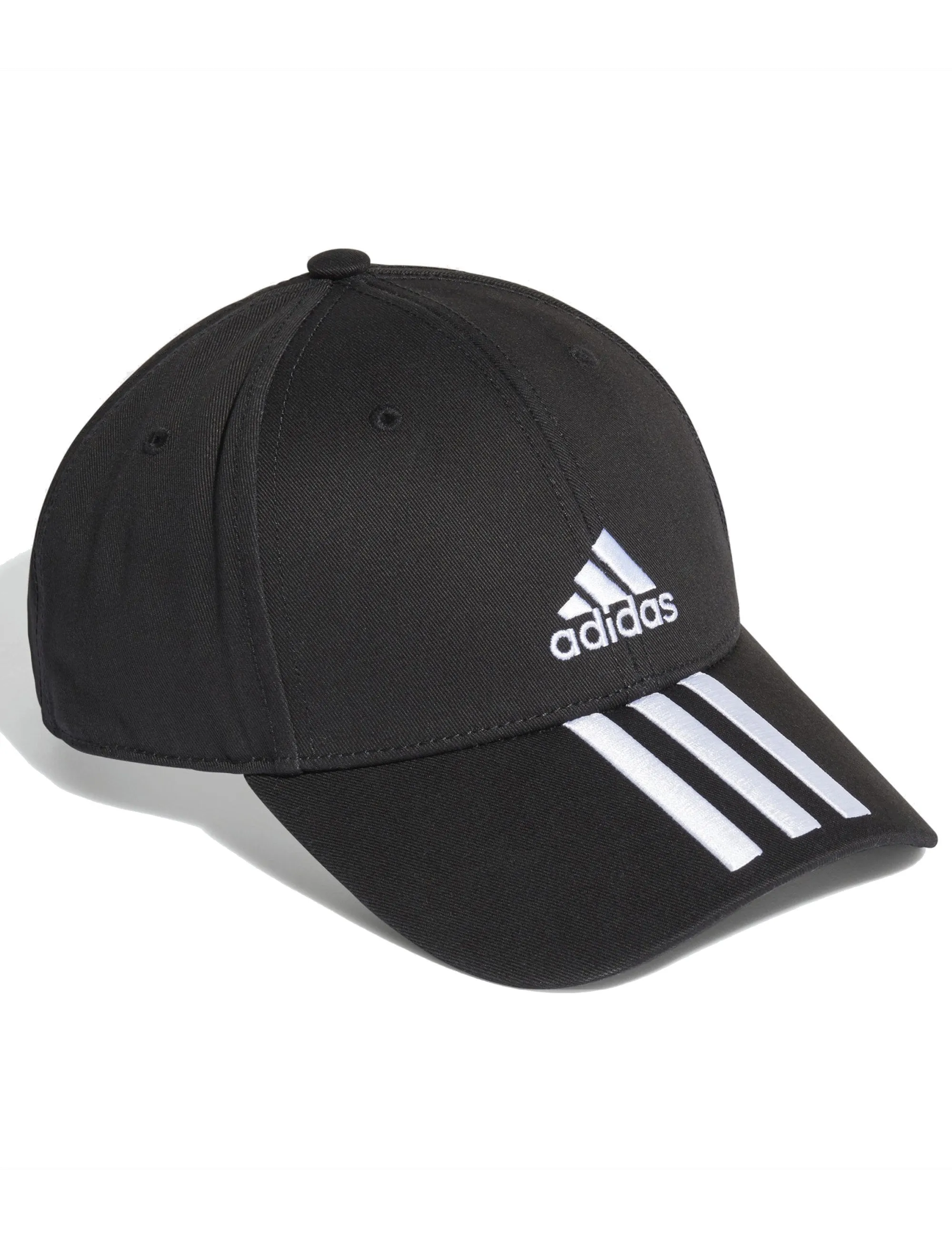 Baseball 3 Stripes Twill Cap - Black