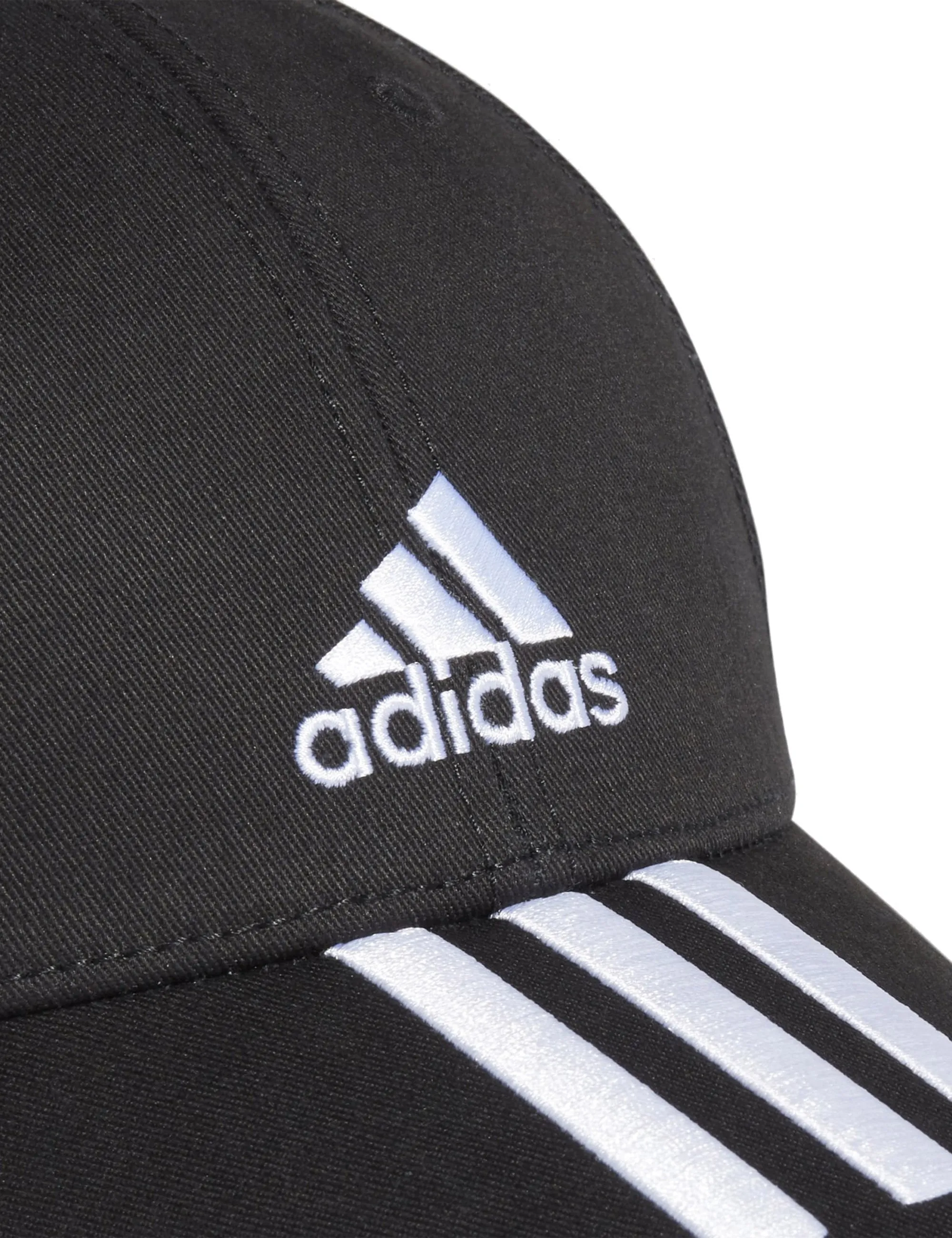 Baseball 3 Stripes Twill Cap - Black