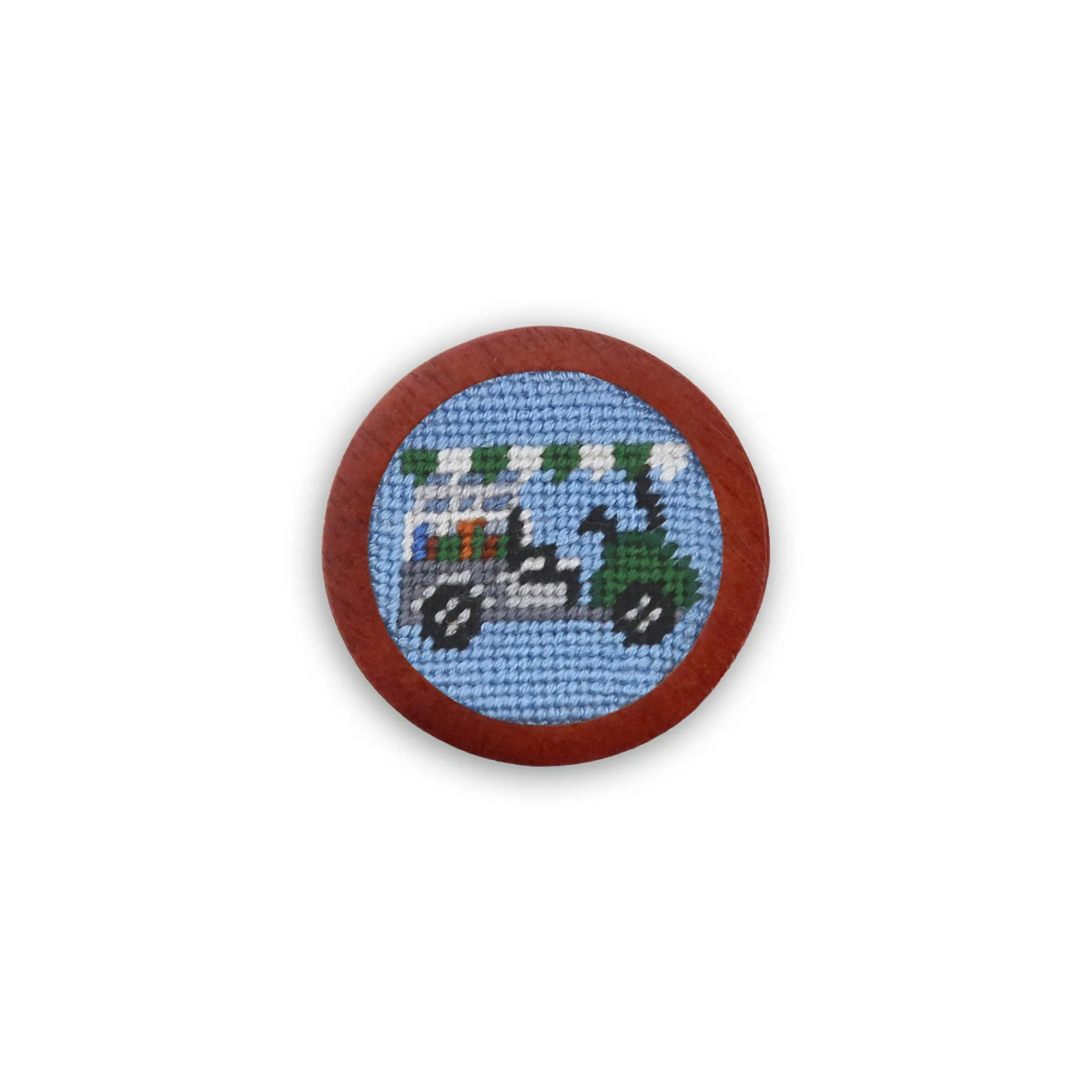 Beverage Cart Golf Ball Marker (Light Blue)