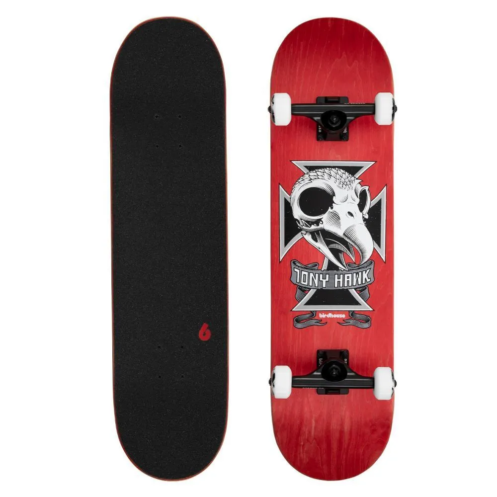 Birdhouse Factory Complete Skateboard Stage 3 Hawk Skull 2 Red 8.25