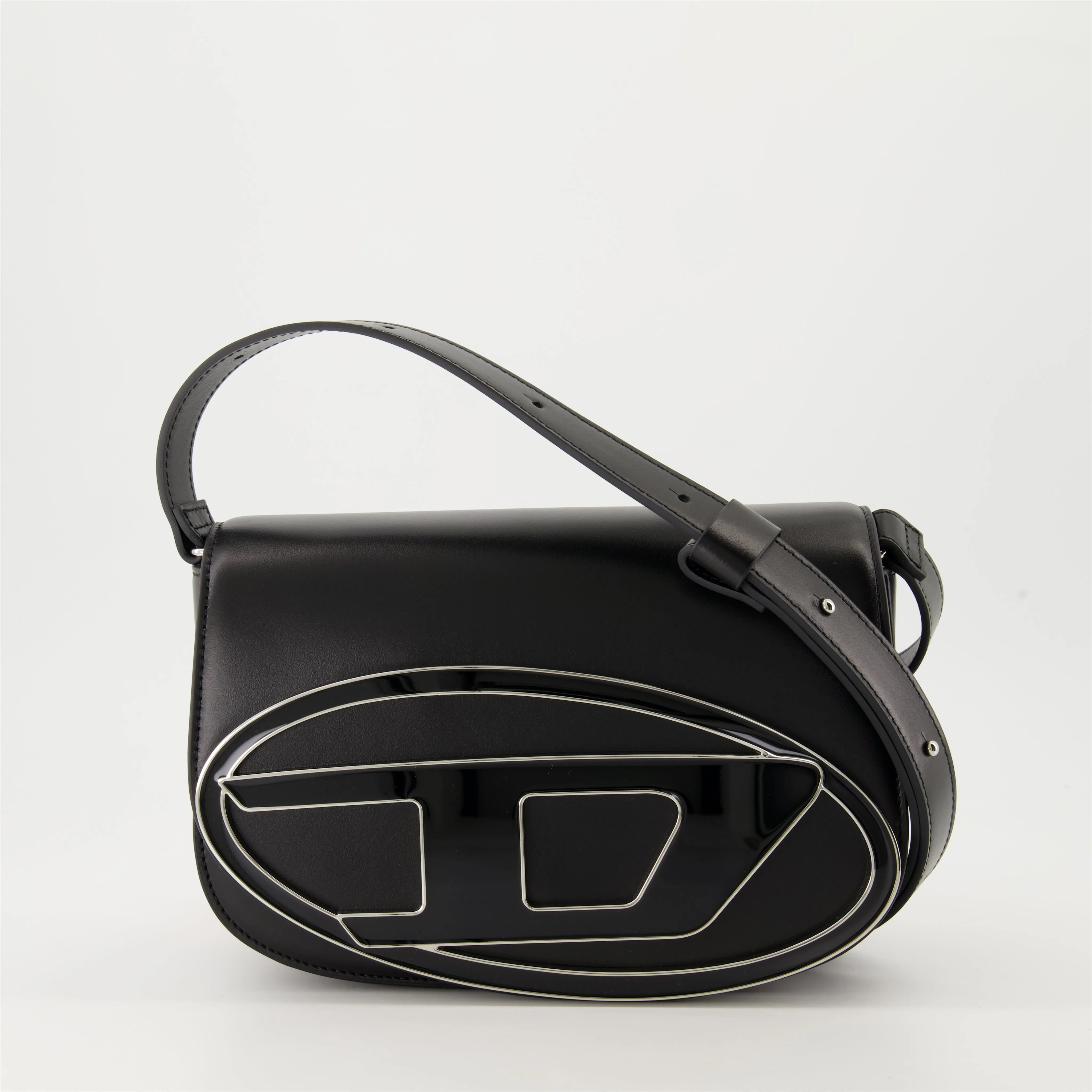 Black Leather Crossbody Bag