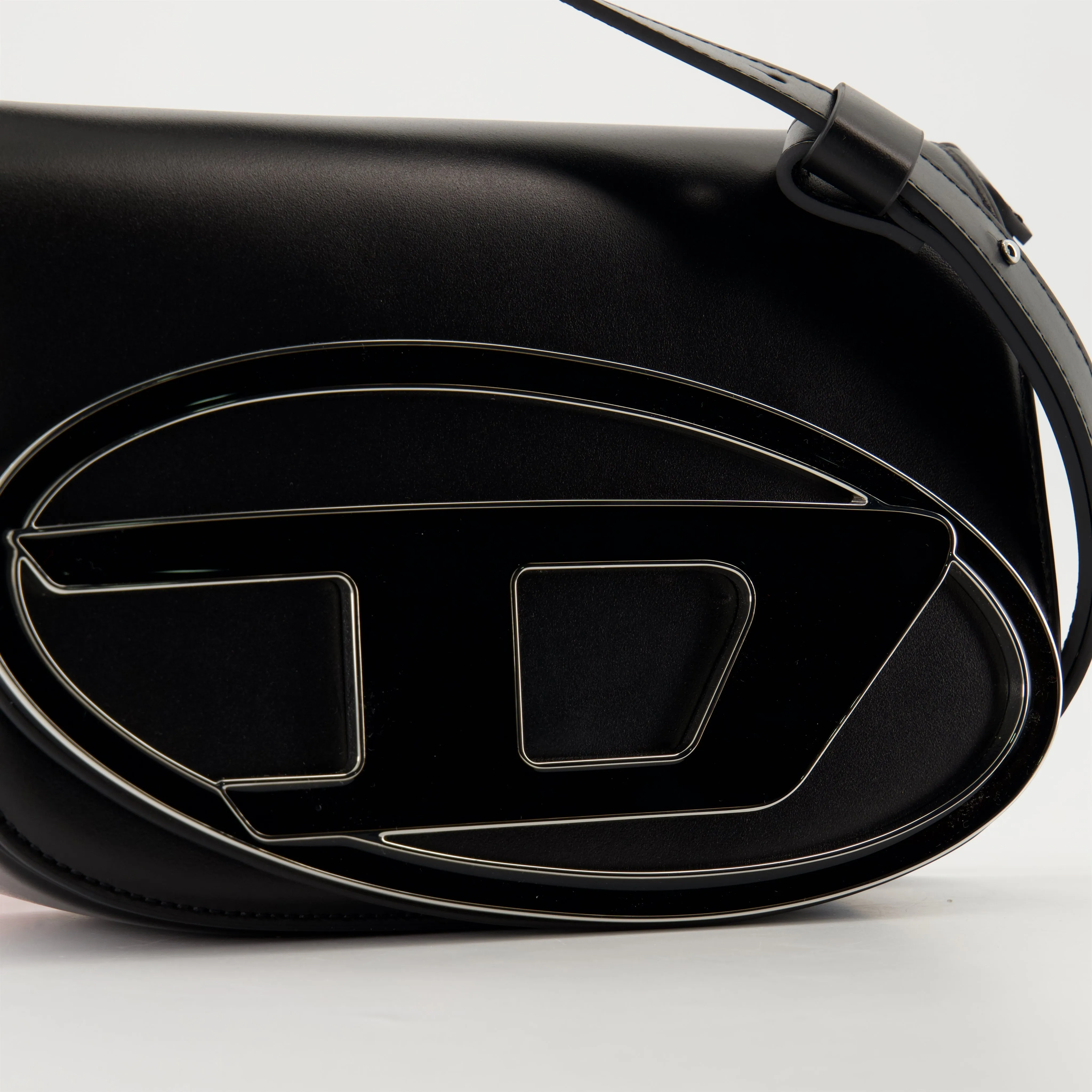 Black Leather Crossbody Bag