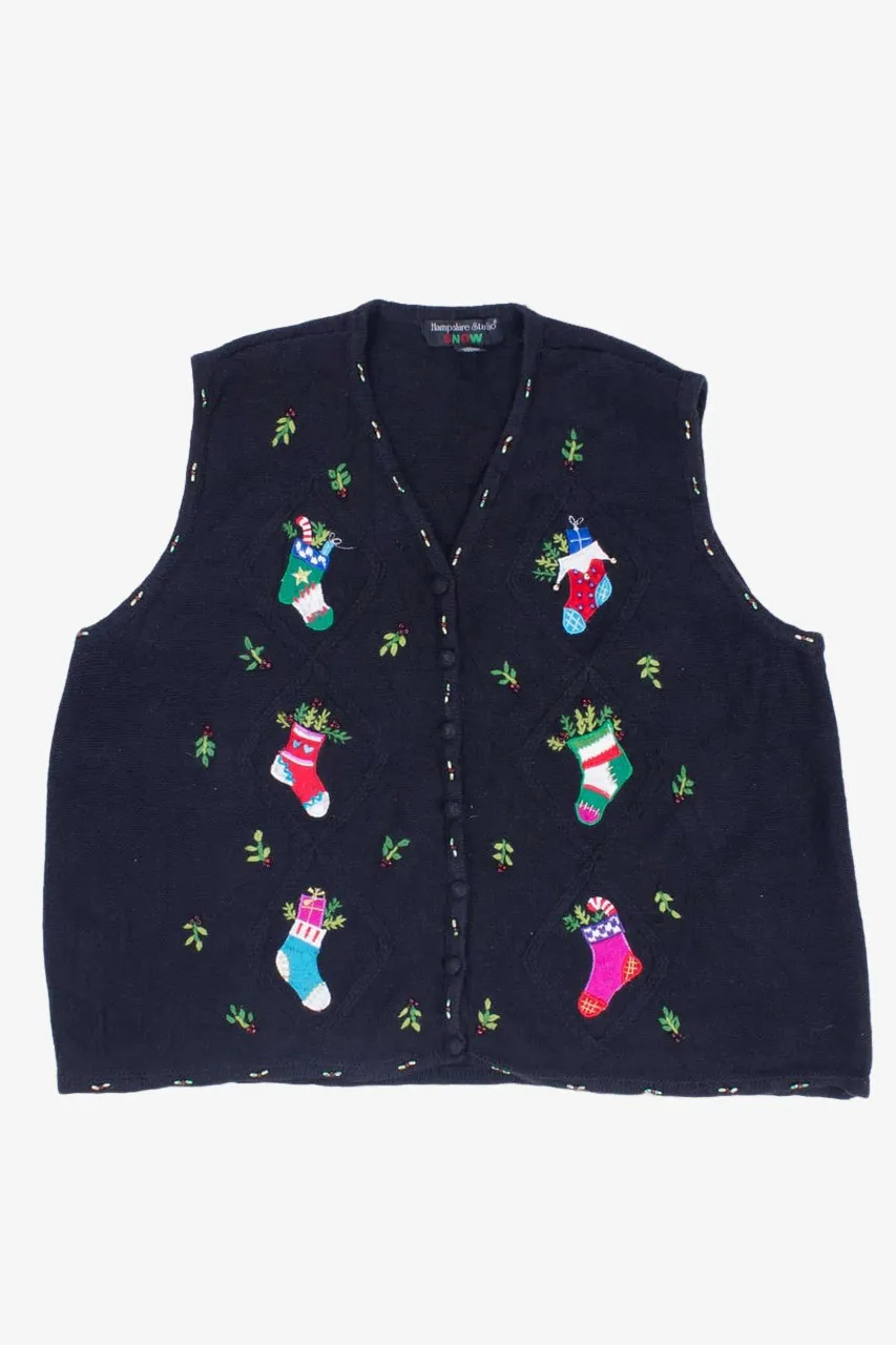 Black Ugly Christmas Vest 54727