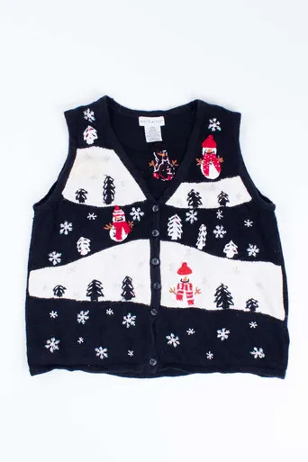 Black Ugly Christmas Vest 54827