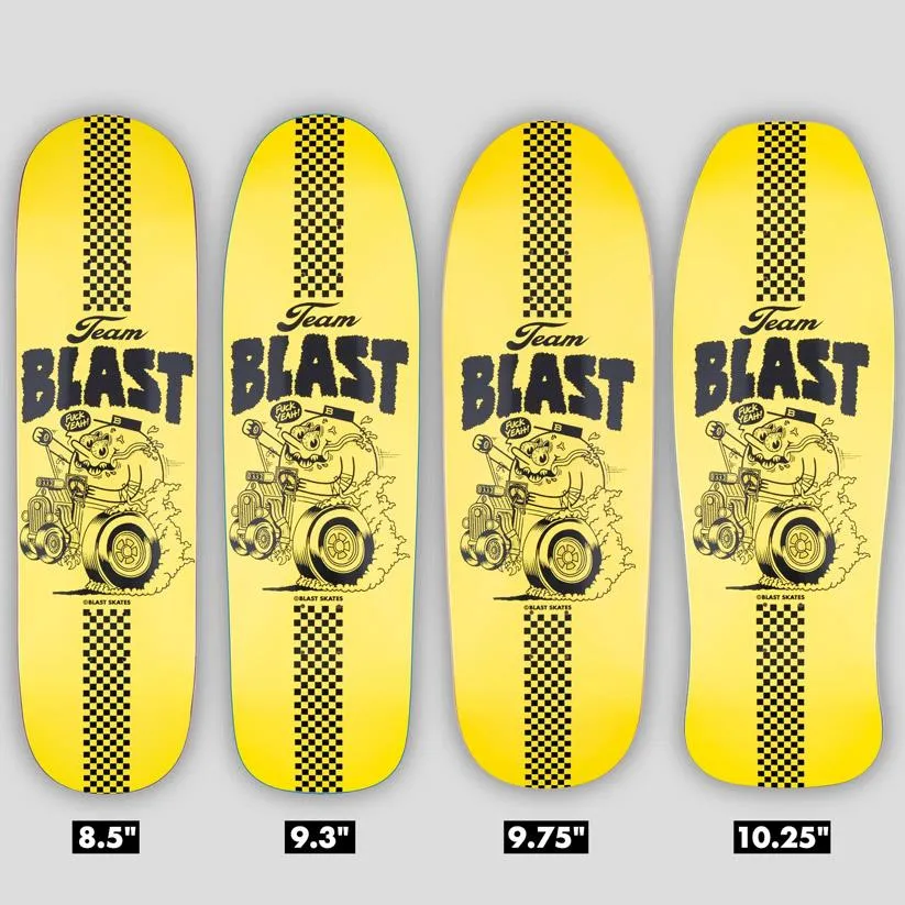 Blast Team Blast Skateboard Deck Custom Shape 10.25