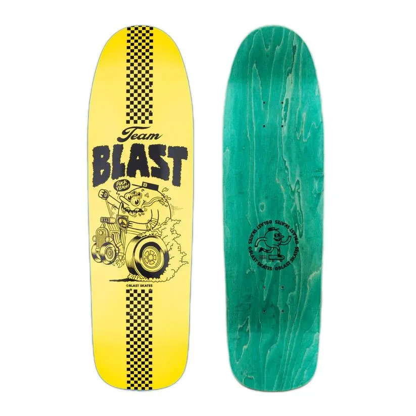 Blast Team Blast Skateboard Deck Custom Shape 9.3