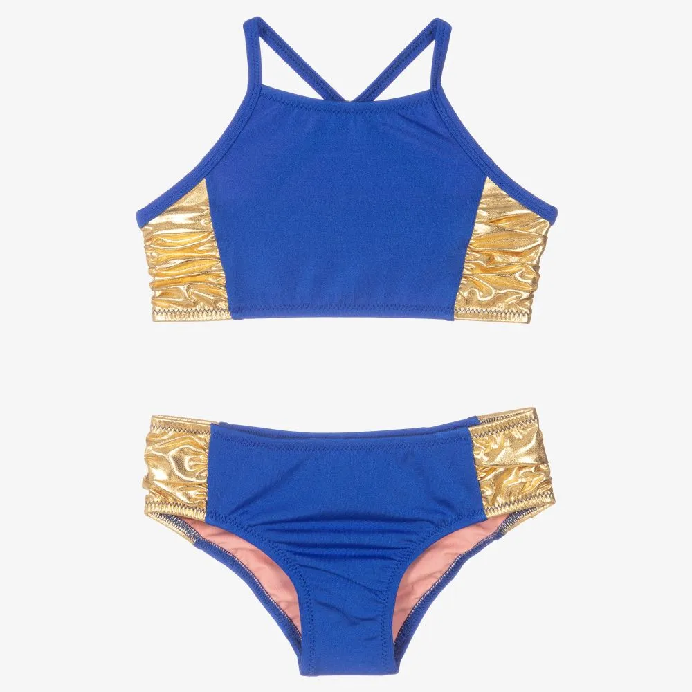 Blue & Gold Bikini (UV50)