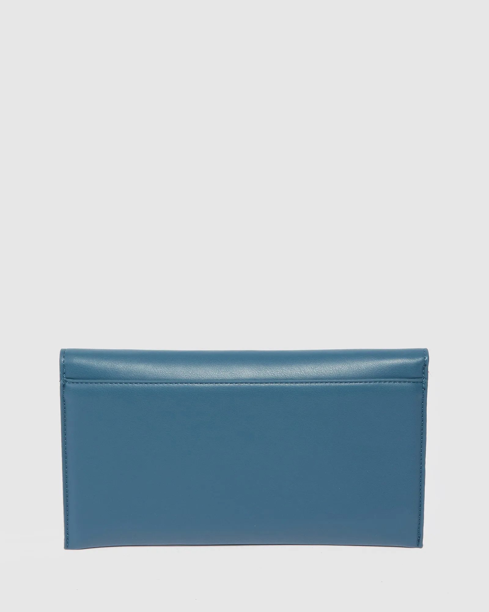 Blue Dani Envelope Clutch Bag