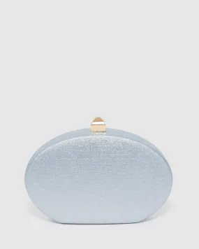 Blue Gracie Hardcase Clutch Bag