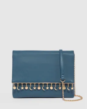 Blue Imani Clutch Bag