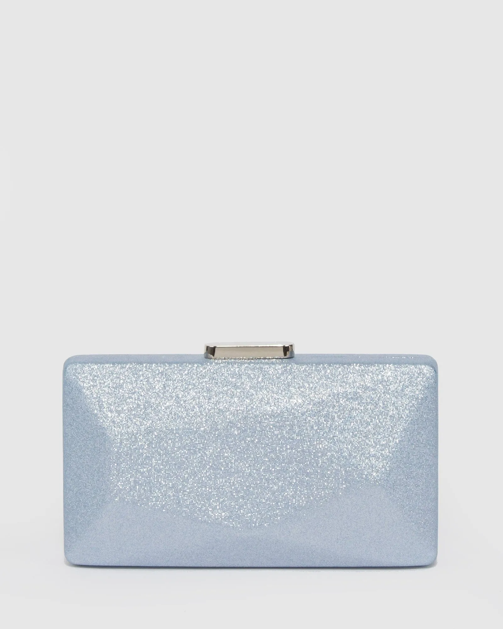 Blue Liza Geo Hardcase Clutch Bag