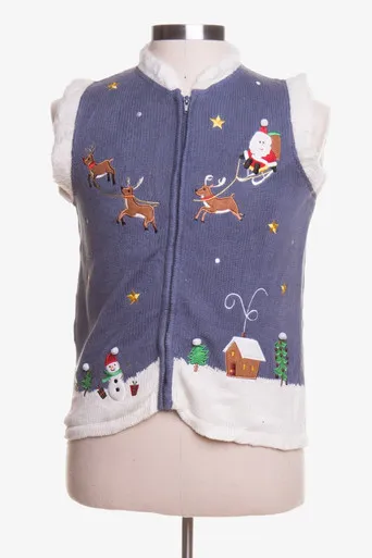 Blue Ugly Christmas Vest 42955