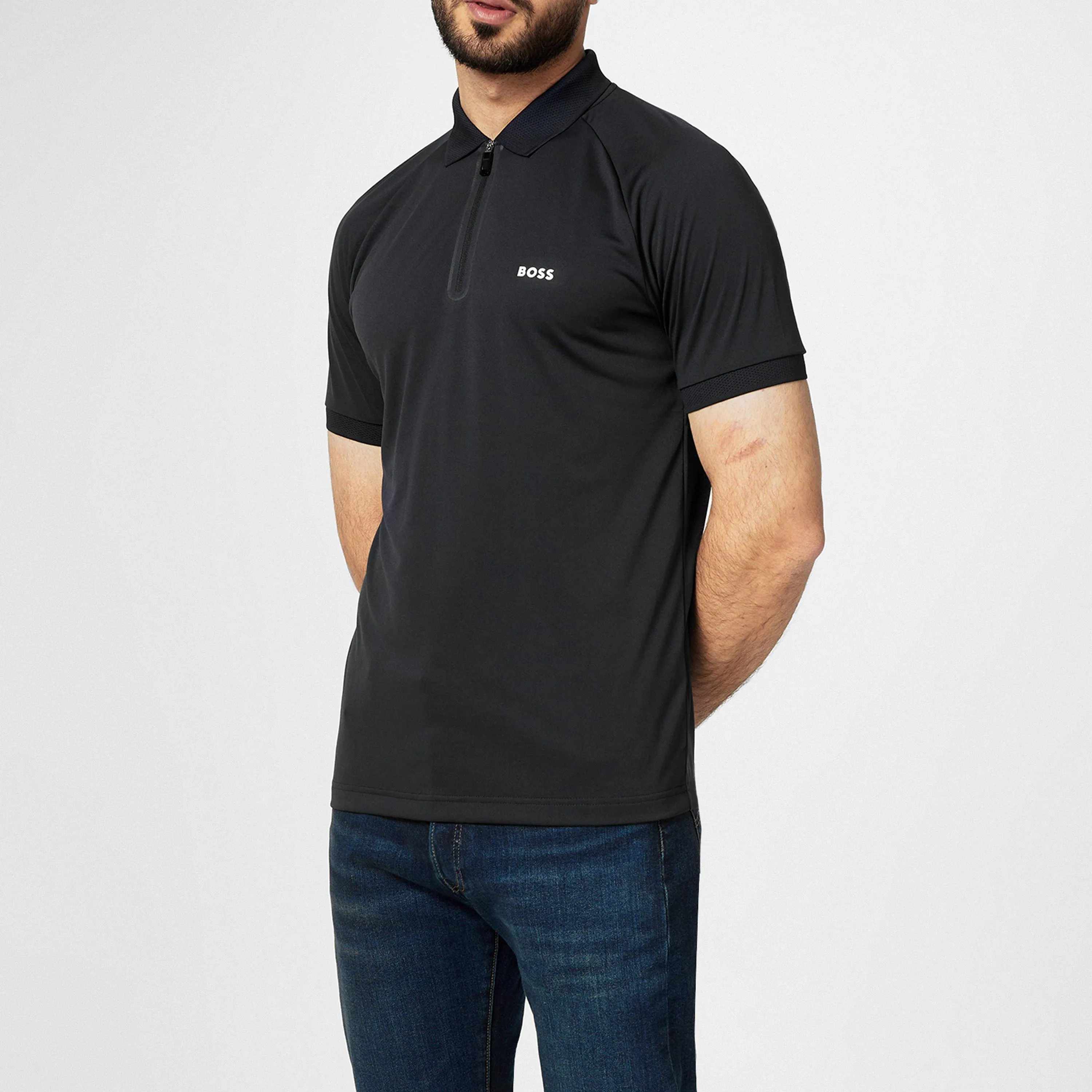 Boss Technical Zip Polo Shirt