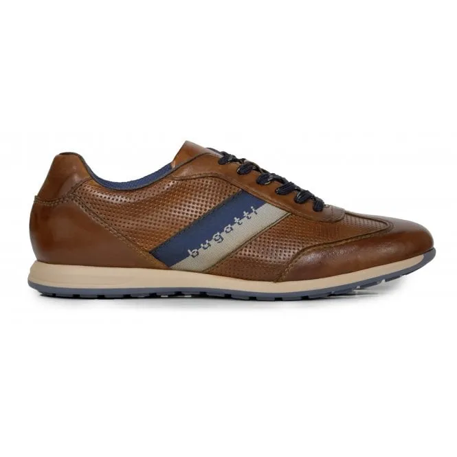 Bugatti  Mens 311-A9Q05-4000-6300 Thorello Cognac Lace-up Trainers