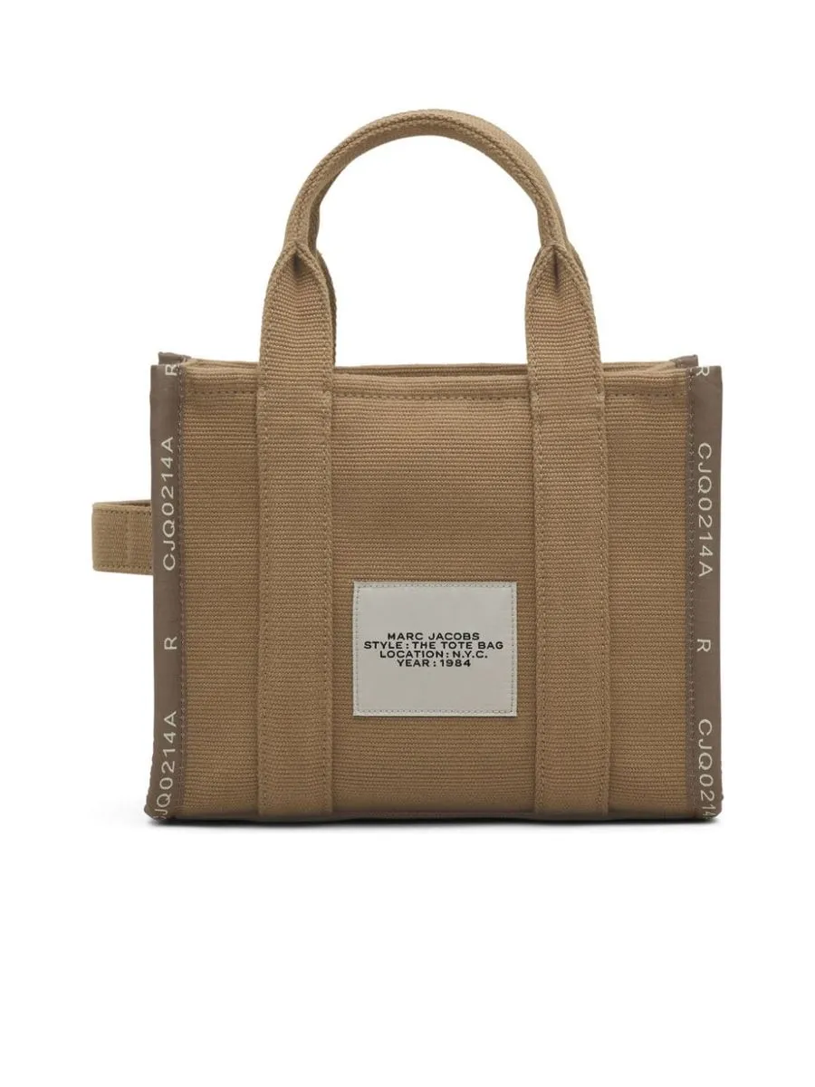 Canvas Jacquard Logo Shoulder Bag