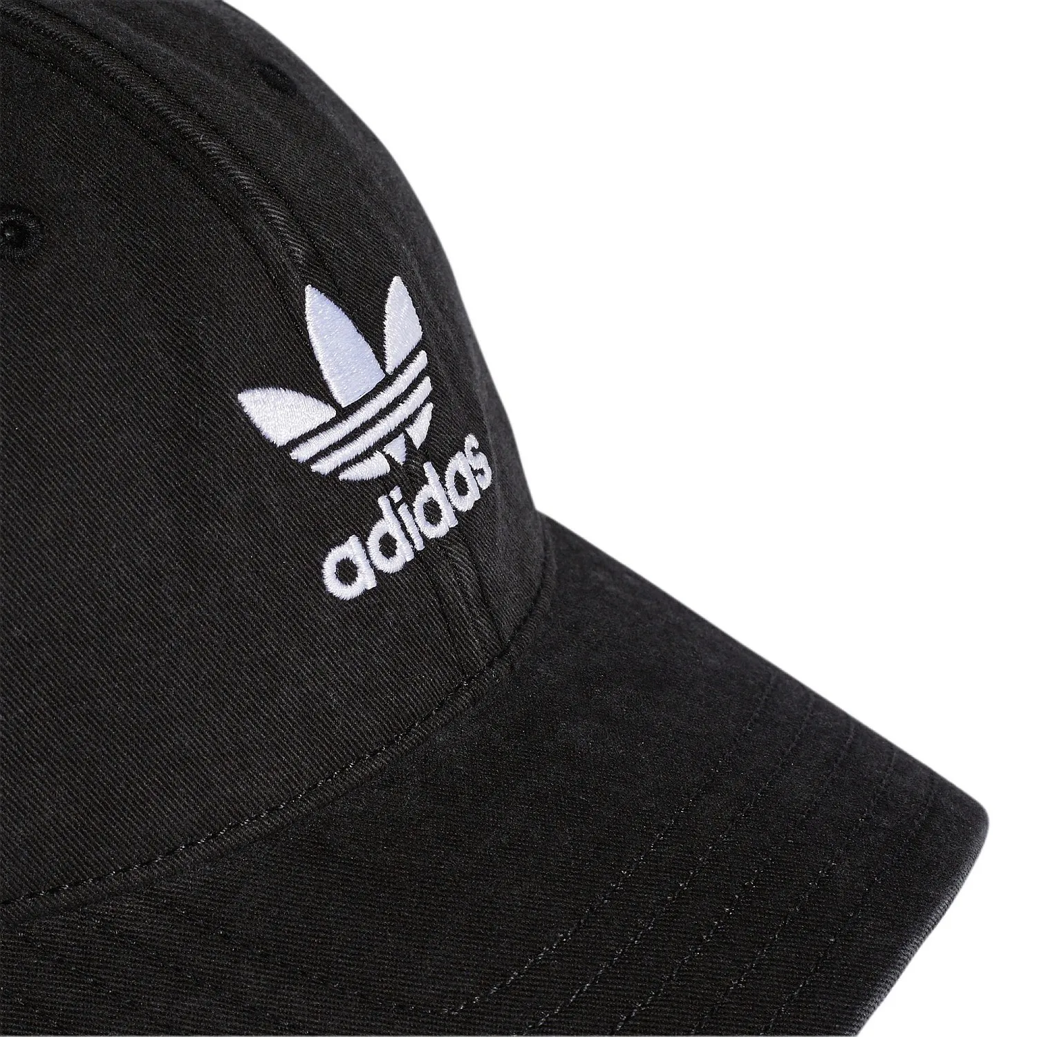 cap adidas Originals Washed Adicolor Baseball - Black/White - unisex junior