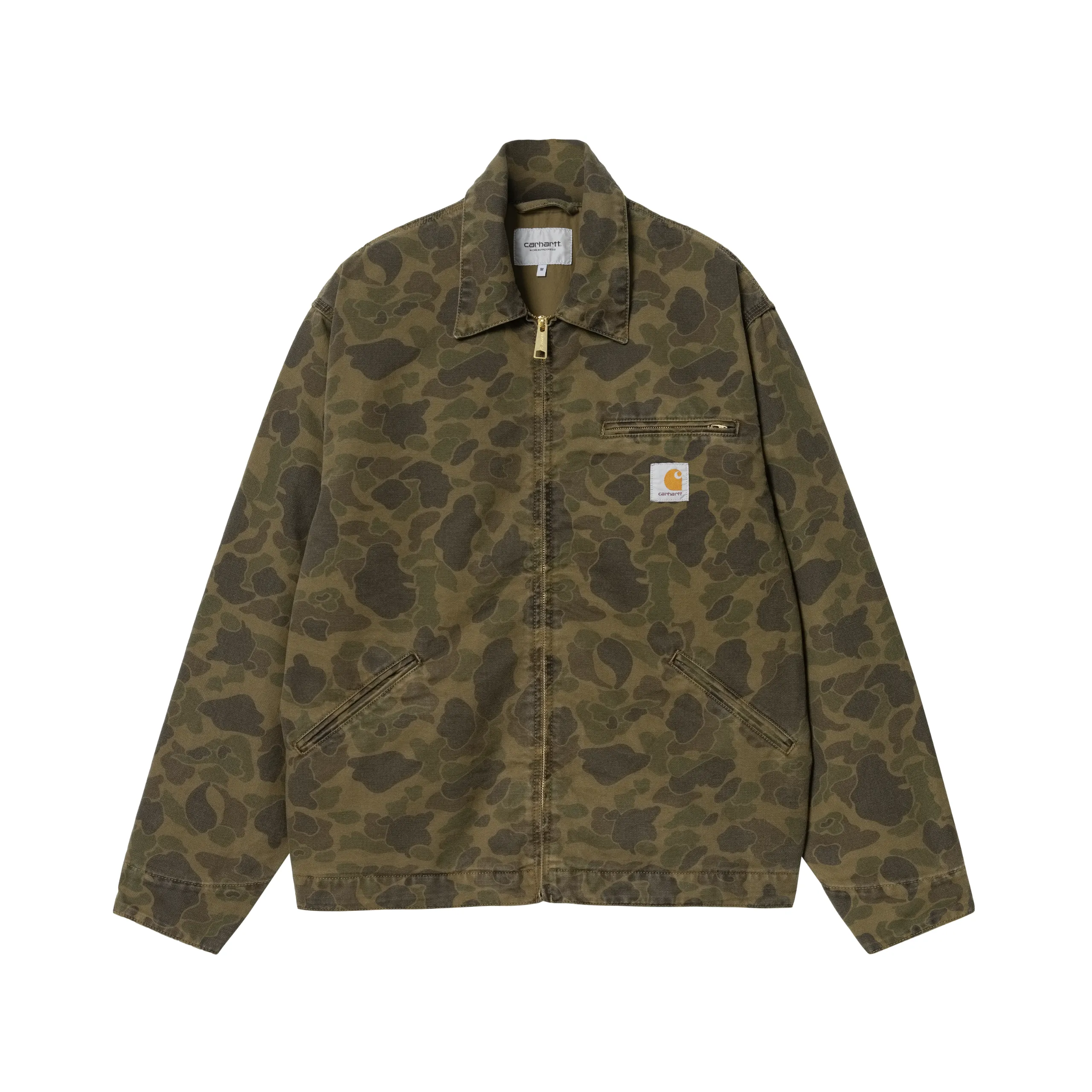 Carhartt WIP Duck Detroit Jacket - Camo Duck Green / Office Green