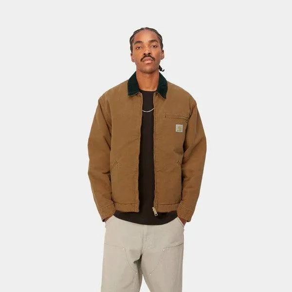 Carhartt WIP OG Detroit Jacket Deep Hamilton Brown Aged Canvas