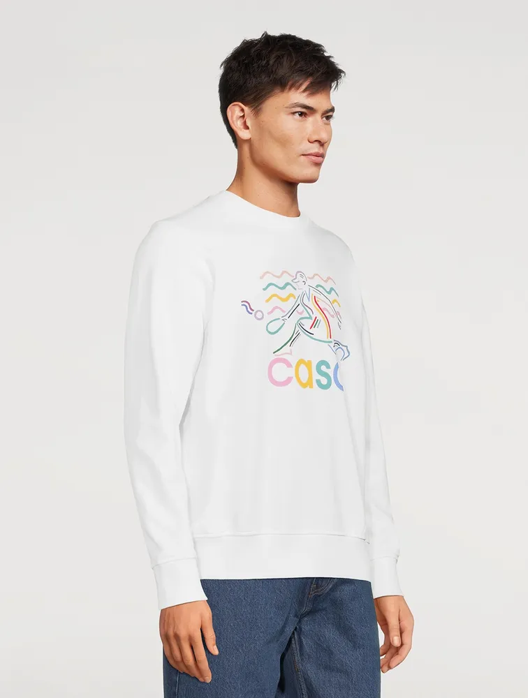 CASABLANCA Beach Tennis Girl Sweatshirt