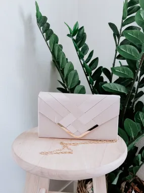 Celeste Woven Front Clutch