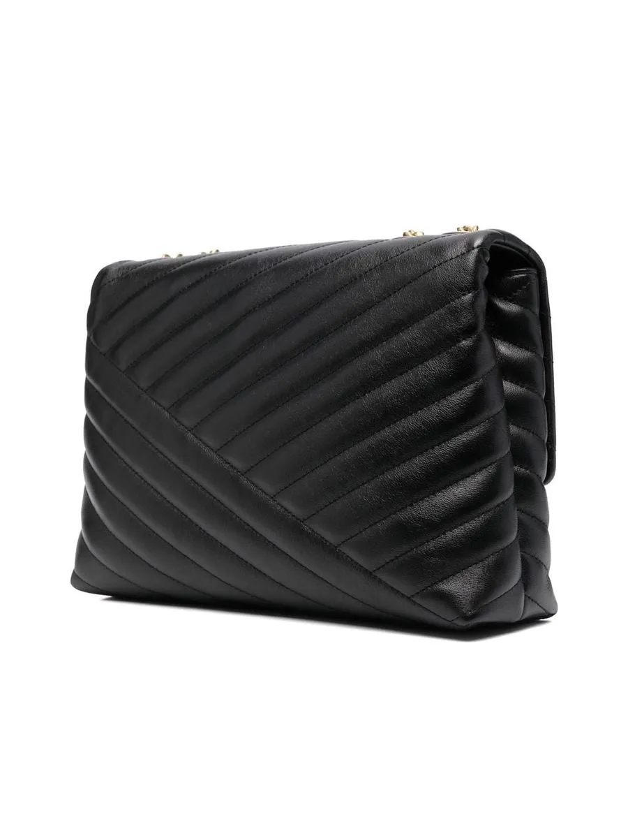 Chevron Quilted Shoulder Bag