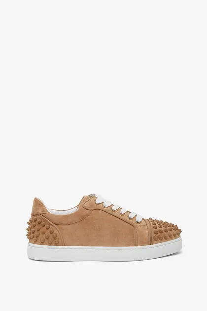 Christian Louboutin Vieira 2 beige suede sneakers